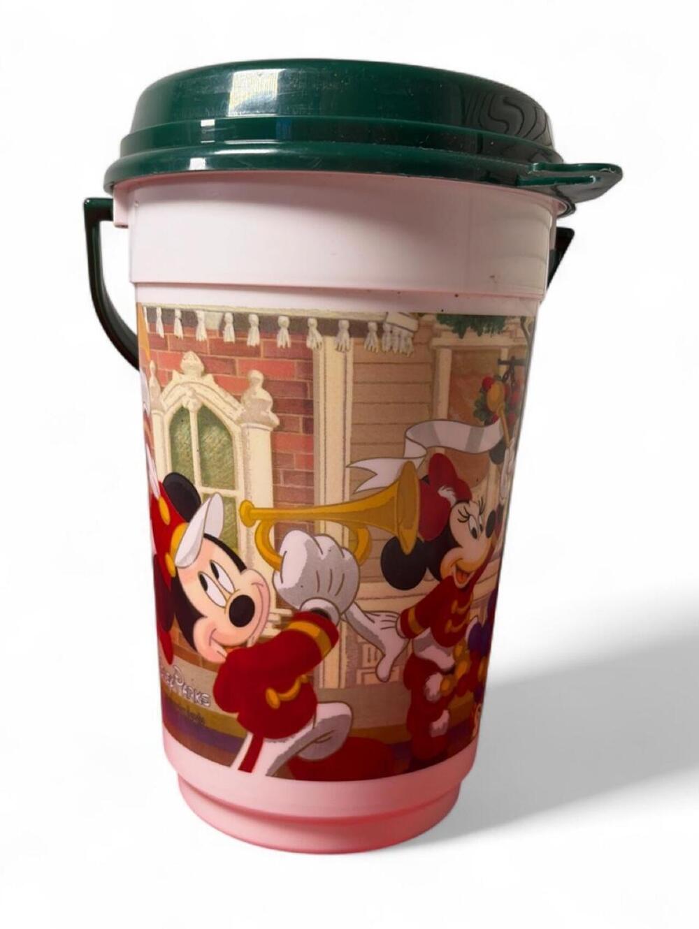 Vintage Disney Minnie Mouse Popcorn Bucket with Lid - Very Good Condition